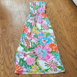 Lilly Pulitzer Target Nosey Posey Floral Maxi Dress Size S